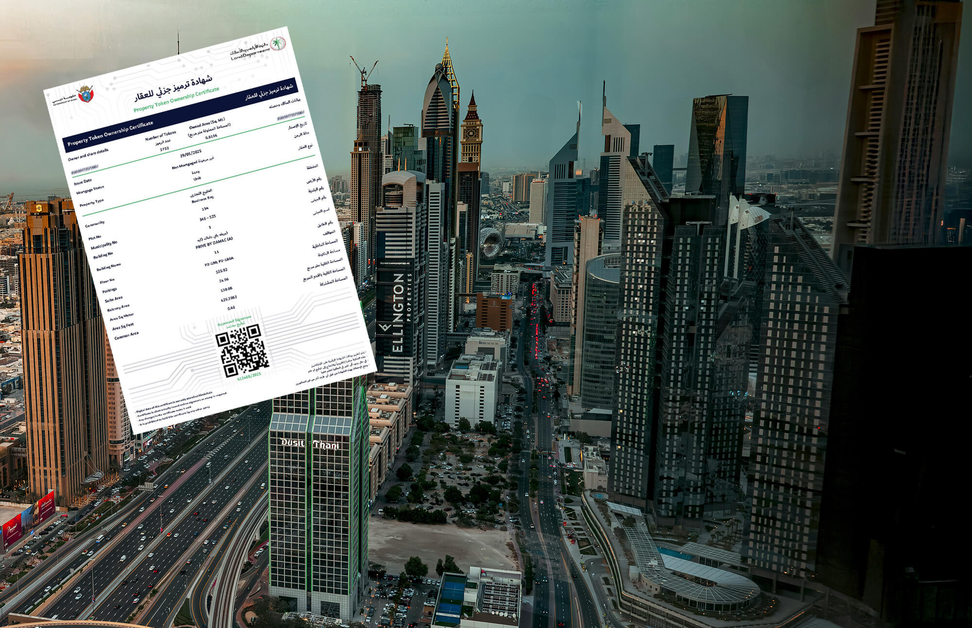 Dubai Leads Global Real Estate Innovation with World’s First Tokenised Property Ownership Certificate